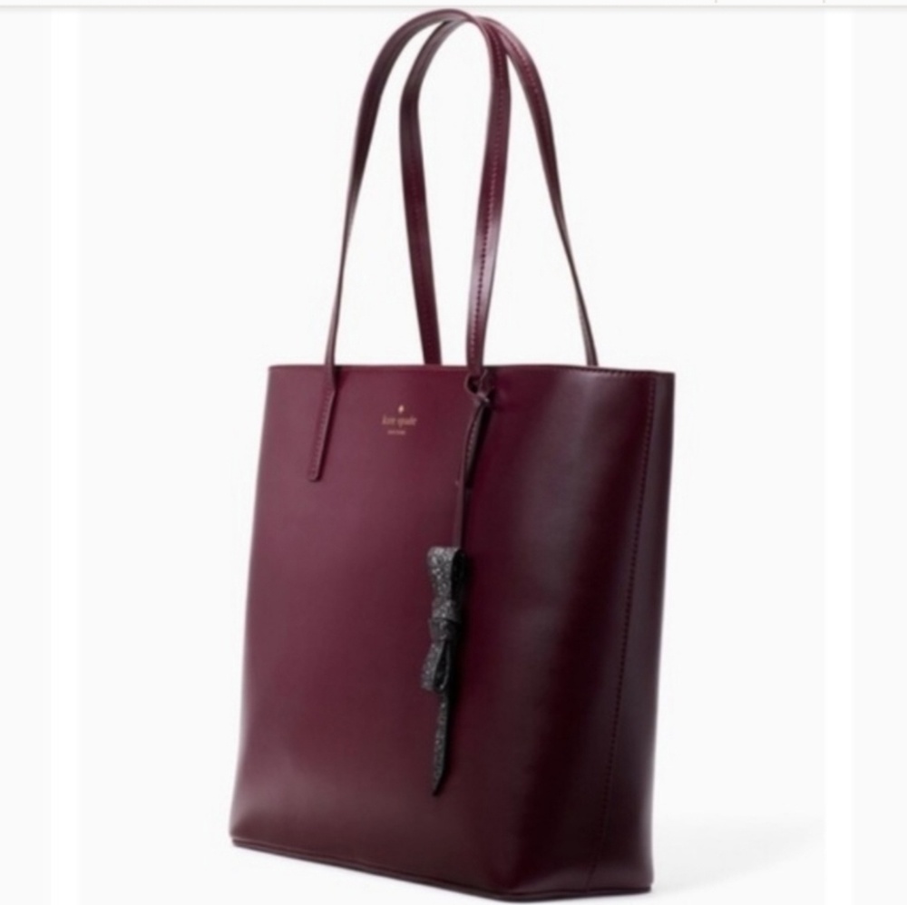 KATE ♠️ SPADE KARLA Setom Drive Purse (deep plum) - Picture 4 of 5